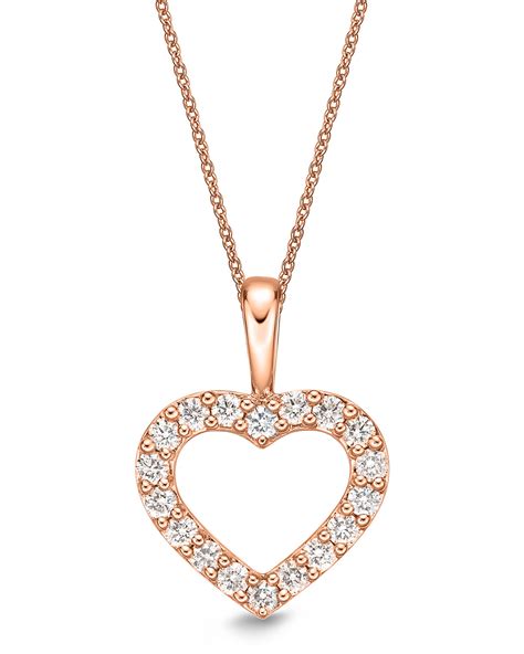 Flora 18k diamond necklace in 18k rose gold 